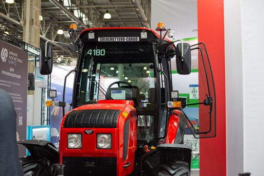 Show model of tactor on International exhibition of transport and logistics services