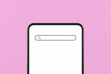 Minimal background for social media, online shopping and investment. Mock up scene and empty space. 3d render