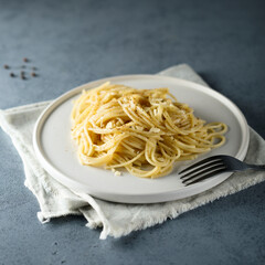 Traditional; Italian cacio e pepe pasta