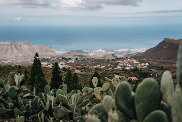 Beautiful View on Tenerife Island, Spanish tourism place in Europe