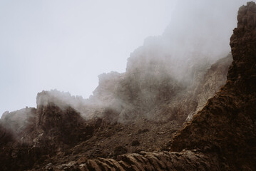 scenic photo in national park at Teide volcano in Tenerife, Spain Europe