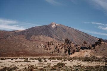 Obraz na płótnie Canvas scenic photo in national park at Teide volcano in Tenerife, Spain Europe