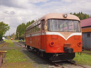 old train in the countryside