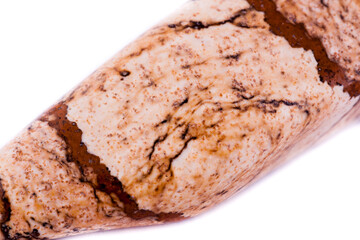 macro stone mineral landscape jasper on a white background