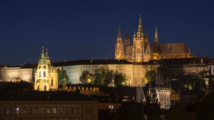 Fototapeta na wymiar St. Vitus Cathedral at Prague Castle