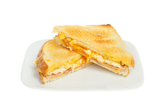 Fried Egg And Ham Sandwich