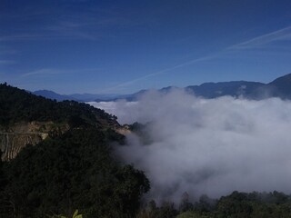 time lapse of clouds in the mountains at Seppa towards Itanagar, Arunachal Pradesh