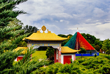 Buddhist temple in a beautiful landscape