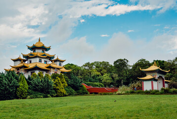 Buddhist temple in a beautiful landscape