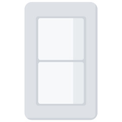 Simple Electric Light Switch Vector Icon