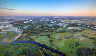 River Prypiac' in National park Prypiacki, Belarus