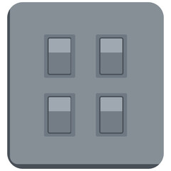 Simple Electric Light Switch Vector Icon