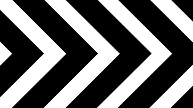 Black and white arrows scroll loops effect 4K resolution 60 fps