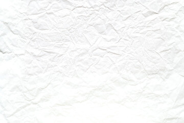 White crumpled kraft background paper texture