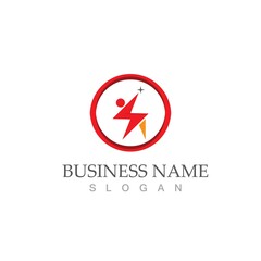 flash thunderbolt logo template