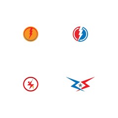 flash thunderbolt logo template