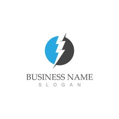 flash thunderbolt logo template