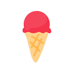Watermelon and ice cream vector Helps to relax in summer Beach trip concept.