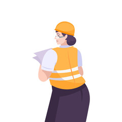Female Oil Worker Composition