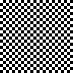black and white chess board seamless geometric vector pattern