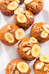 Baking banana bread