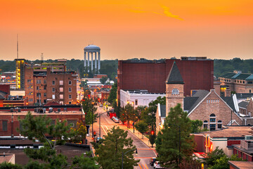 Columbia, Missouri, USA Downtown City Skyline - obrazy, fototapety, plakaty