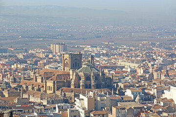 City of Granada from the Alhambra, Spain	