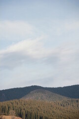 clouds over the mountains
