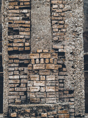 historic sites with close up detail at Sangkhla Buri District, Kanchanaburi province, Thailand