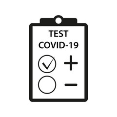 Значок тесту COVID-19. Векторна графіка