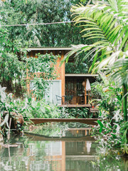 Modern house with forest environment