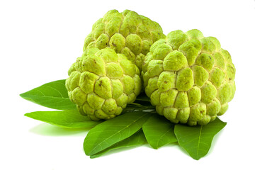 Custard apple isolate on white background