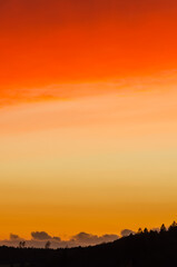 Sky at sunset, vivid natural colors, background 