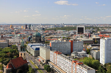 Obraz premium Berlin - aerial view. Germany, Europe.
