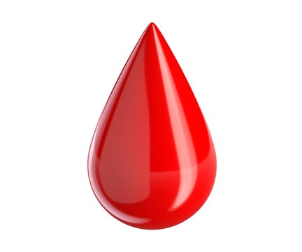 3D rendered illustration of Blood Drop isolated on white