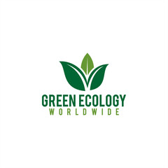 Natural Green leaf ecology nature element vector