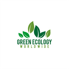 Natural Green leaf ecology nature element vector