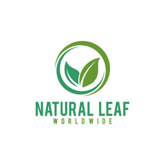 Natural Green leaf ecology nature element vector