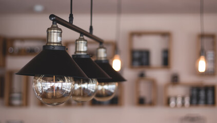 cozy cafe interior background