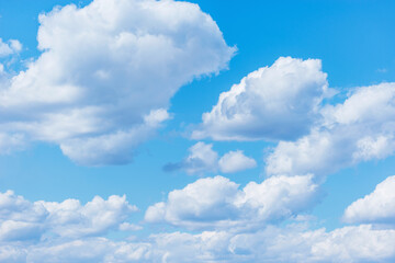 Naklejka na ściany i meble Clouds on the blue sky. Cloudscape at day time.