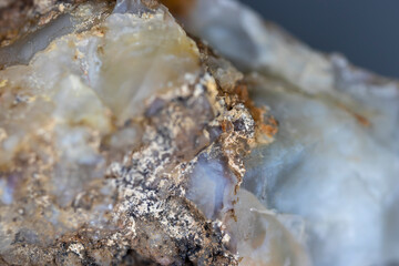 unworked, natural quartz stone. close up. background. Wall paper.