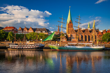Historic town of Bremen, Germany - obrazy, fototapety, plakaty