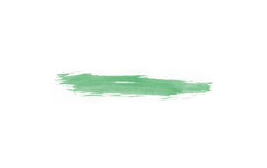 Fototapeta na wymiar Green watercolor brushes isolated for painting