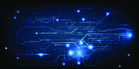 Bright digital circuit grid line patterns hi-tech background.Vector illustrations. 