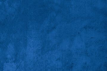 Old wall pattern texture cement blue dark abstract  blue color design are light with black gradient background.