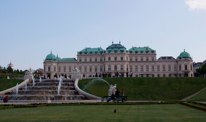 Belvedere Palace Park. Vein. Austria.