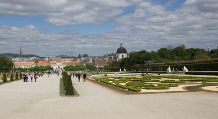 Belvedere Palace Park. Vein. Austria.