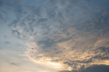 Naklejka na ściany i meble cloud and sky with grunge paper texture