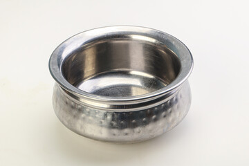 Indian metal empty bowl for food