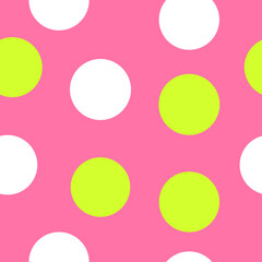 spring and summer seamless pattern,multicolor polka dot fabric, wallpaper, vector.